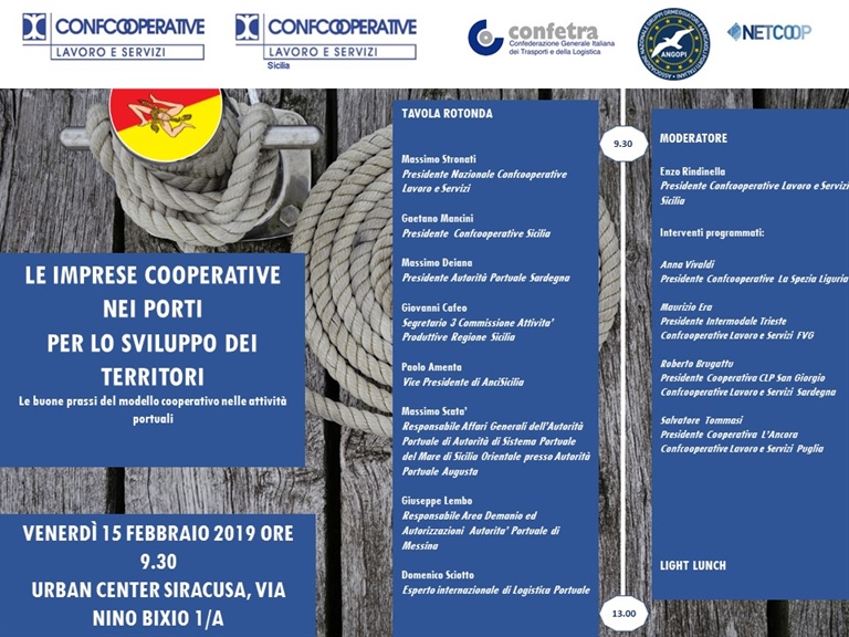 Le imprese cooperative nei porti per lo sviluppo dei territori