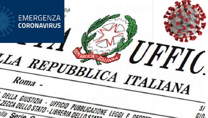 Emergenza COVID 19: Decreto Legge 2 marzo 2020 "Misure a sostegno delle attività di impresa"