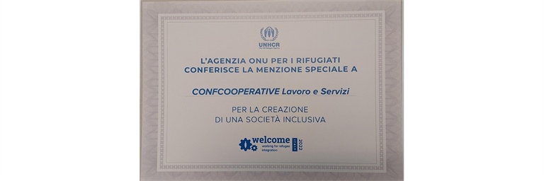Premio Speciale Welcome 2022 - UNHCR - protocollo inserimento migranti vulnerabili
